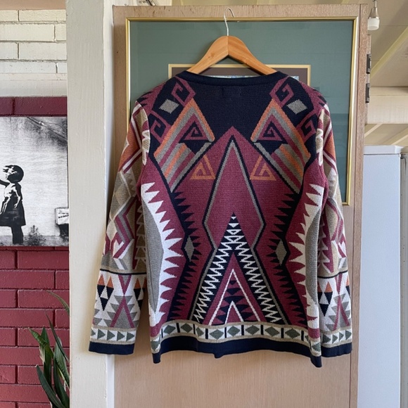 Geometric Patterned Sweater Multicolor - Picture 2 of 7